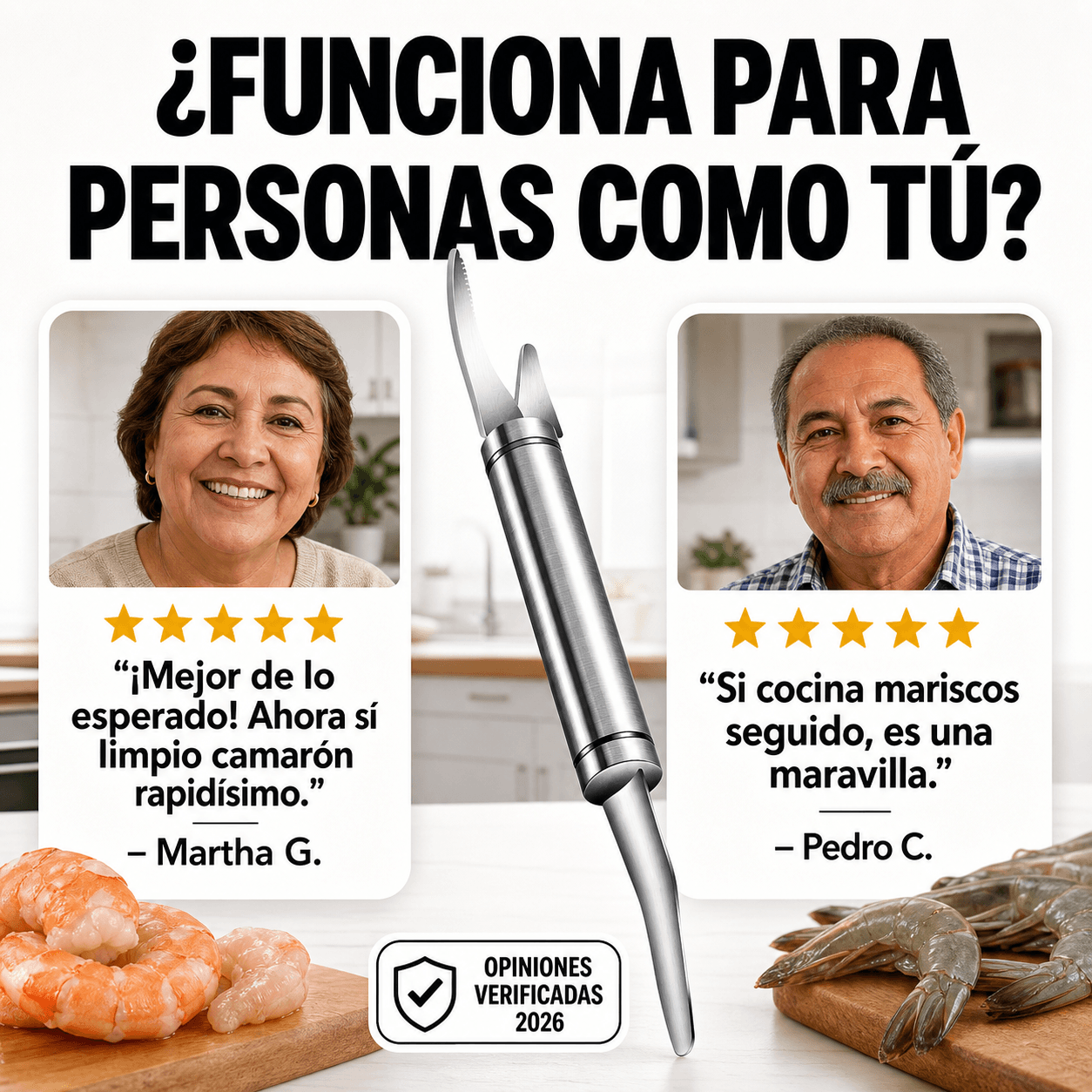 Cuchillo pelador de Limpieza de Mariscos