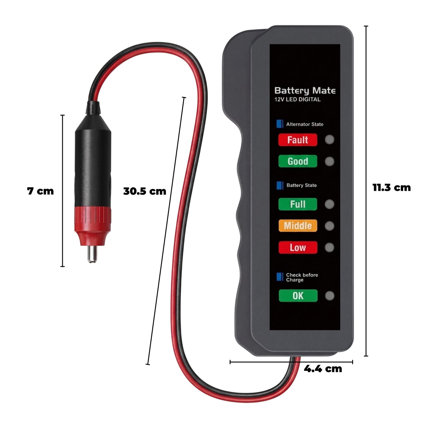 Probador de Bateria de Carro Tester