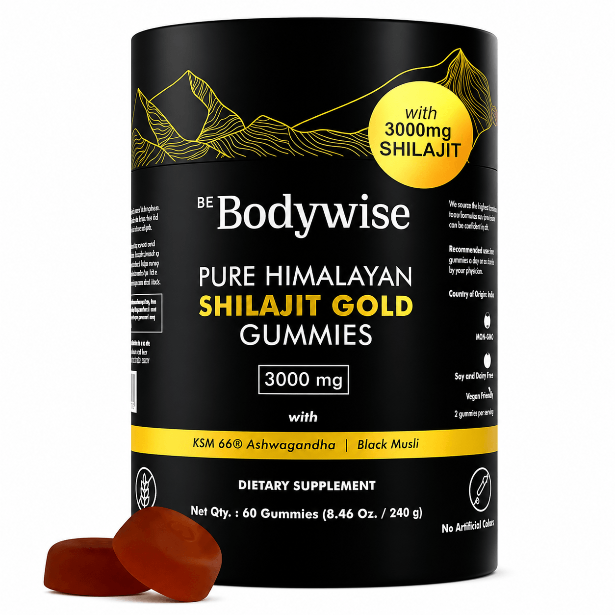 Gomitas de Shilajit del Himalaya – 60 Unidades