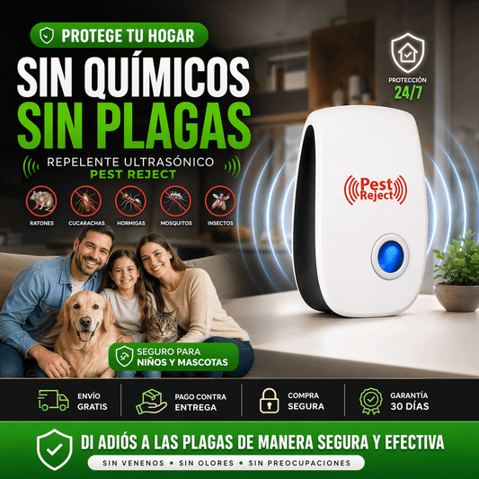 ZeroPlagas Pro™ Repelente Ultrasónico De Plagas