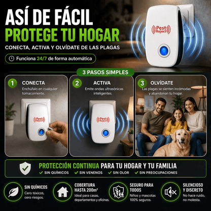 ZeroPlagas Pro™ Repelente Ultrasónico De Plagas
