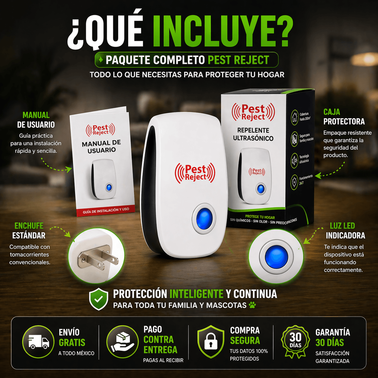 ZeroPlagas Pro™ Repelente Ultrasónico De Plagas