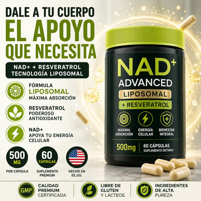 NAD + Cata-Kor  Liposomal con Resveratrol