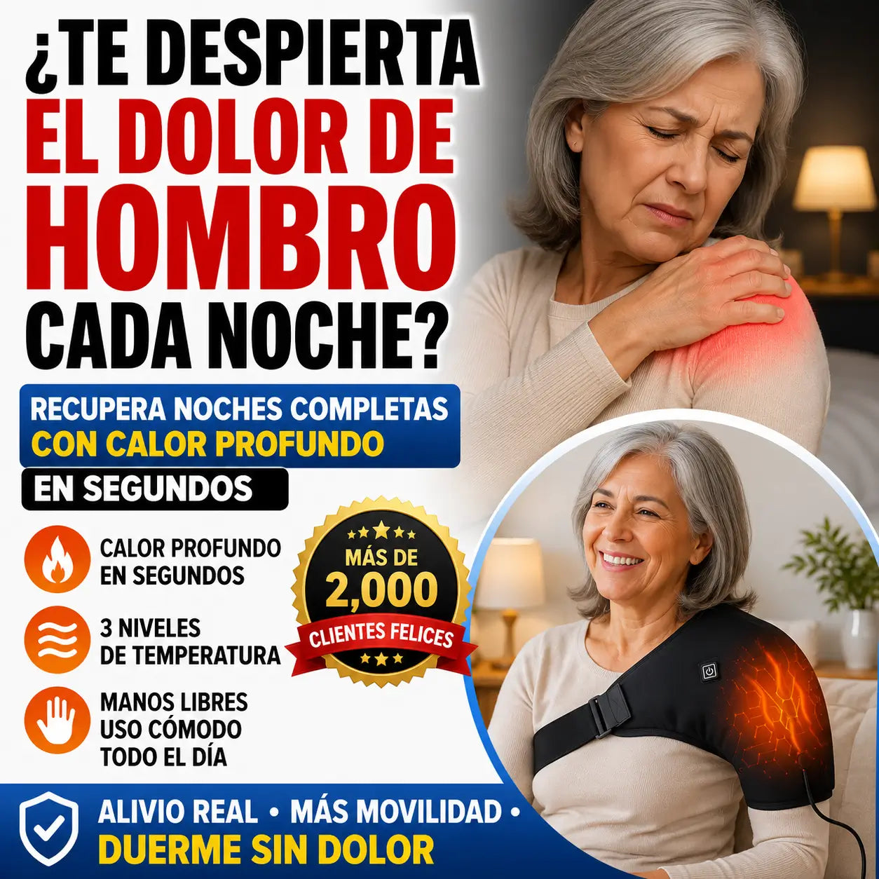 Hombrera Eléctrica Con Almohadilla Térmica