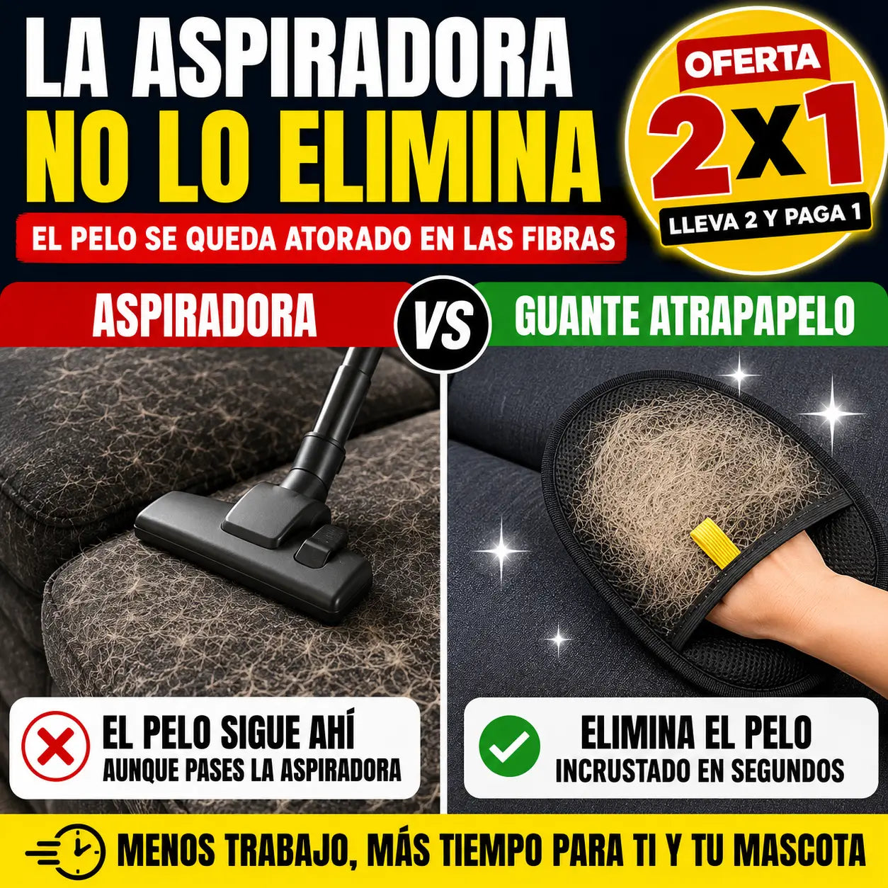Guante Removedor de Pelo para Mascotas