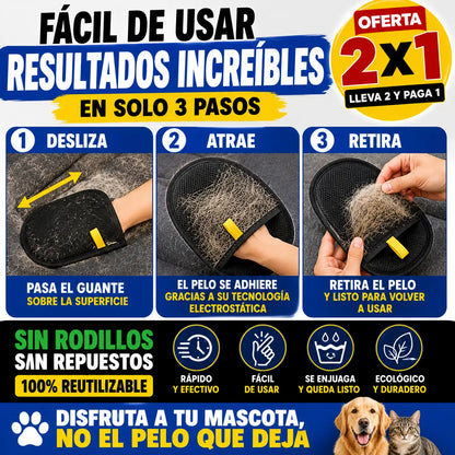 Guante Removedor de Pelo para Mascotas