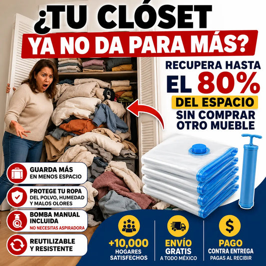 Bolsas de Almacenamiento al Vacío + bomba GRATIS