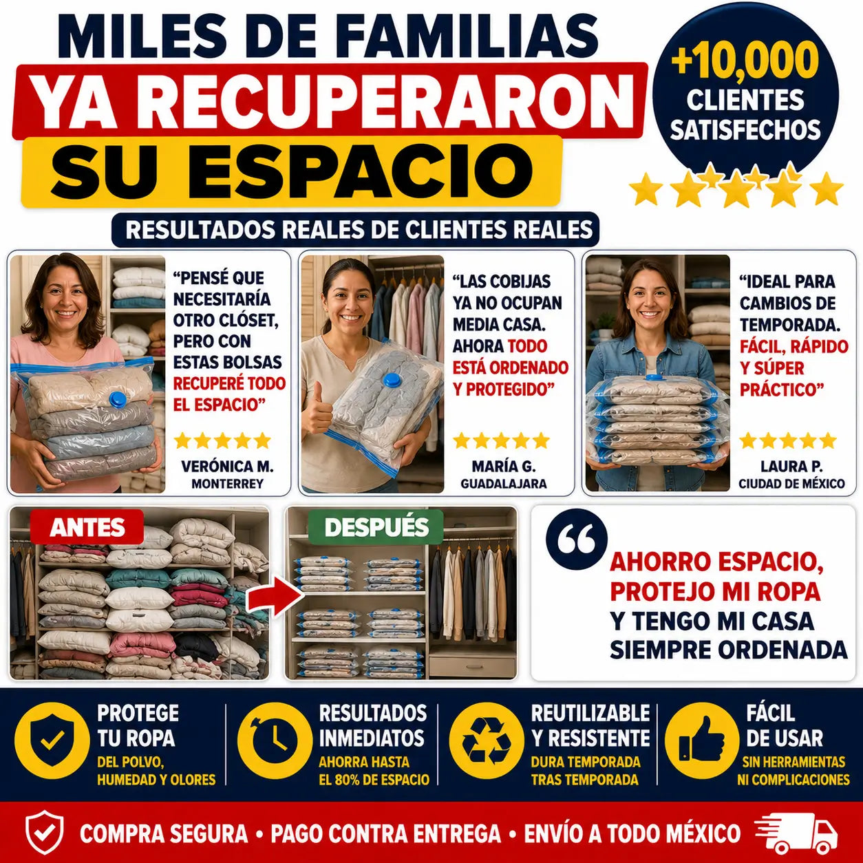 Bolsas de Almacenamiento al Vacío + bomba GRATIS