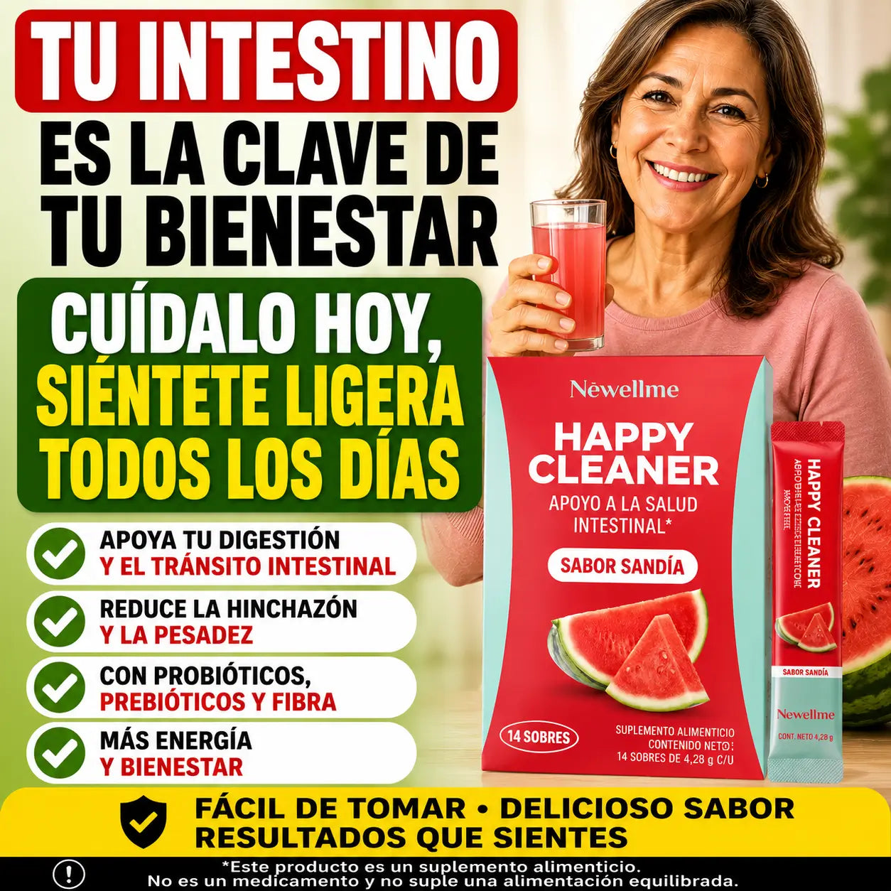 Happy Cleaner® | Salud Intestinal y Bienestar Digestivo