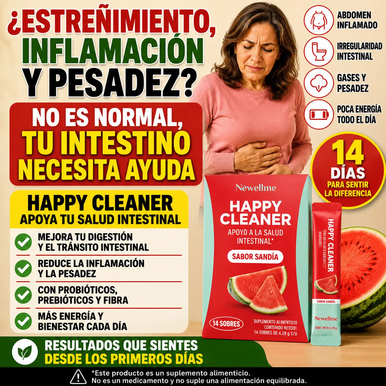 Happy Cleaner® | Salud Intestinal y Bienestar Digestivo