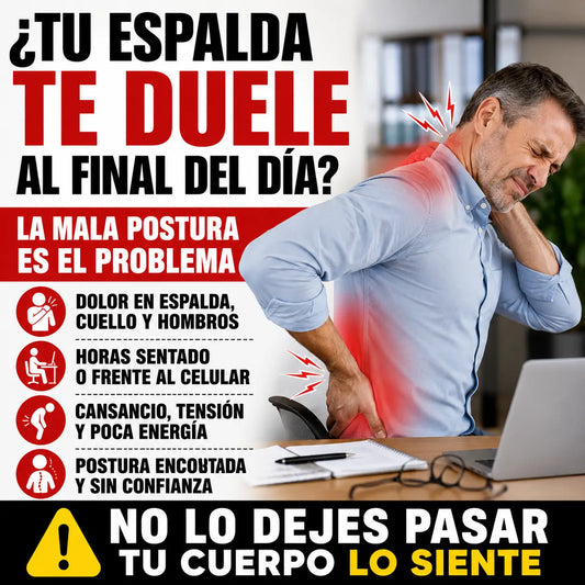 Corrector de Postura Premium™ | Doble Soporte Dorsal y Lumbar