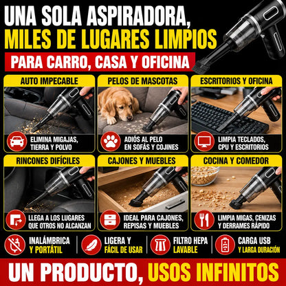 Aspiradora Portátil Para Carro Y Casa