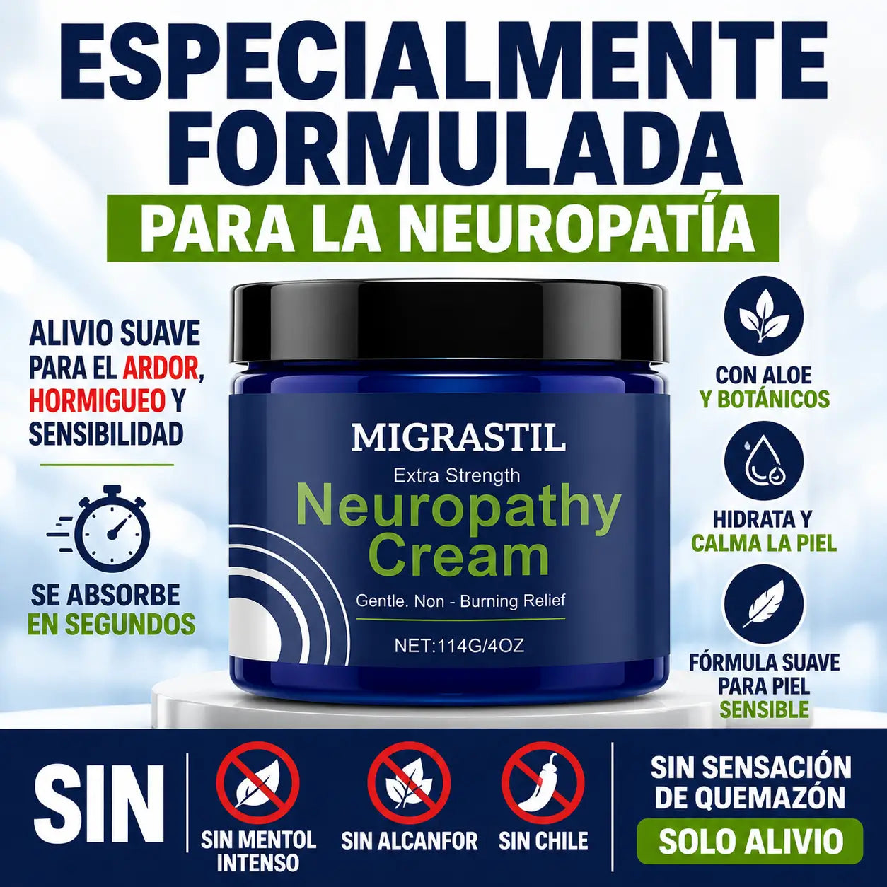 Migrastil® Crema para la Neuropatía Extra Fuerte