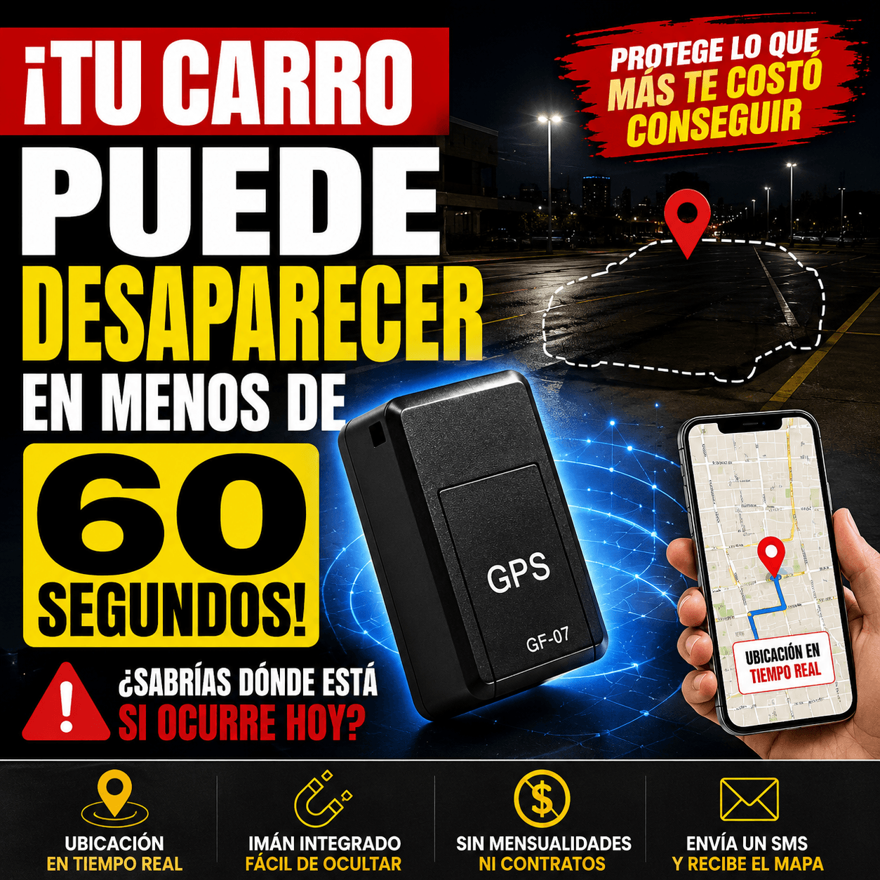 GeoProtector™ GPS Localizador Magnético