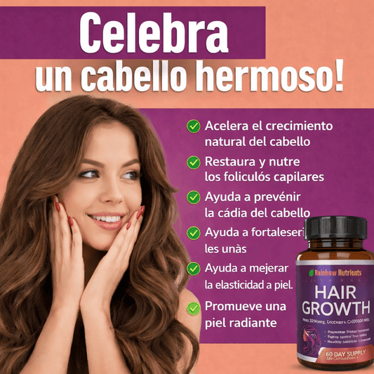 Rainbow Nutrients™   Vitaminas para Cabello, Piel y Uñas 120 capsulas