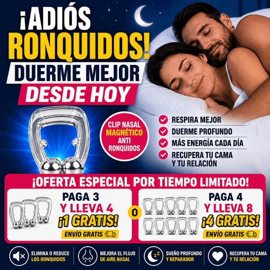 Silent Sleep™ Pinza Nasal Magnética Anti Ronco