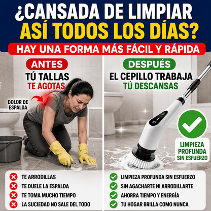 PowerClean™ Cepillo Eléctrico Multifuncional Incluye GRATIS los 9 accesorios