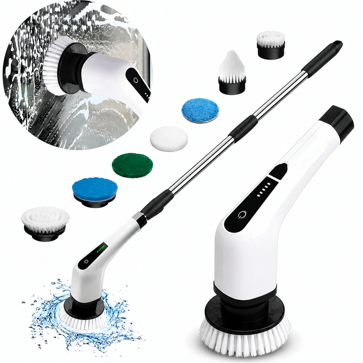 PowerClean™ Cepillo Eléctrico Multifuncional Incluye GRATIS los 9 accesorios