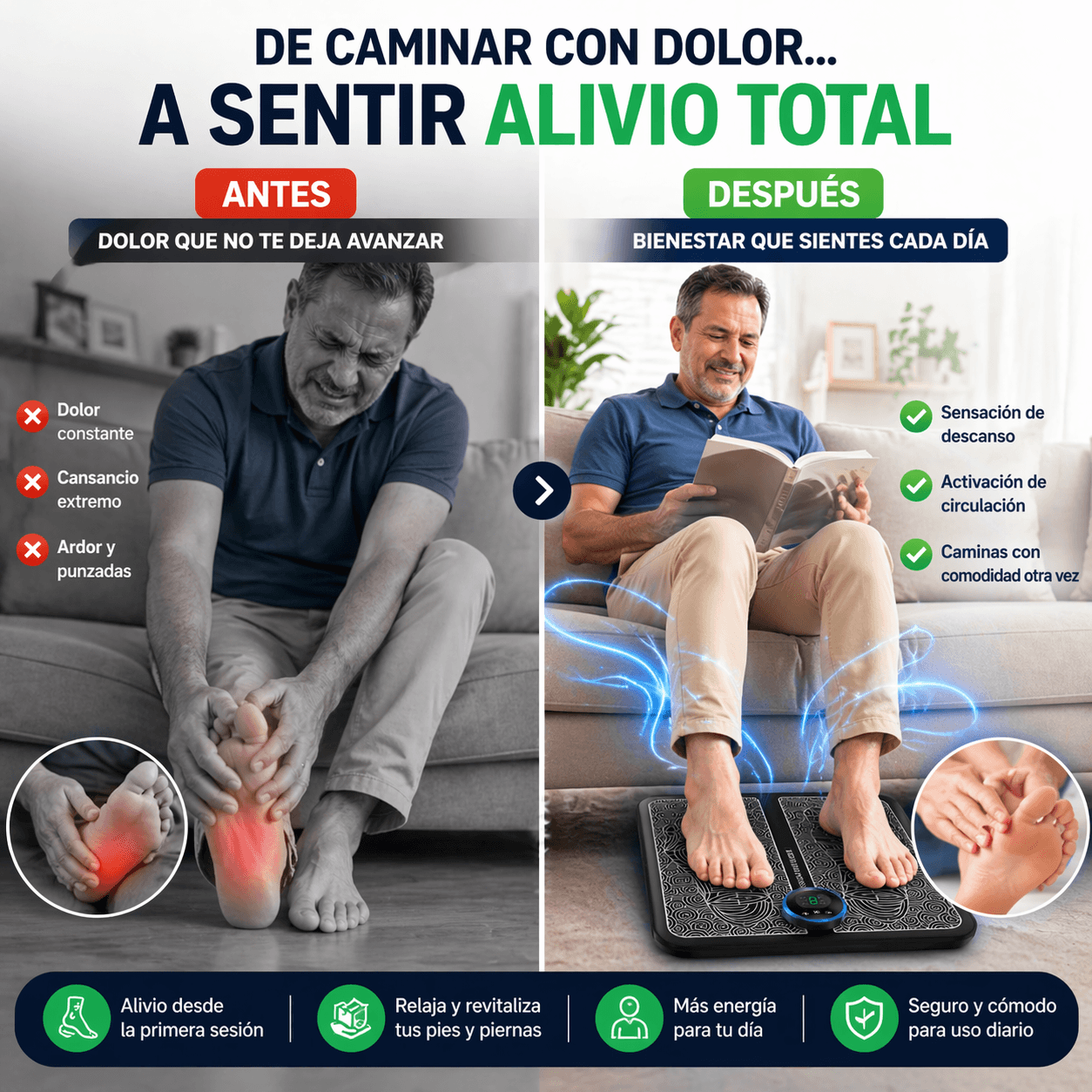 NeuroPulse™ Alfombrilla de Estimulación Muscular + Masajeador cervical GRATIS