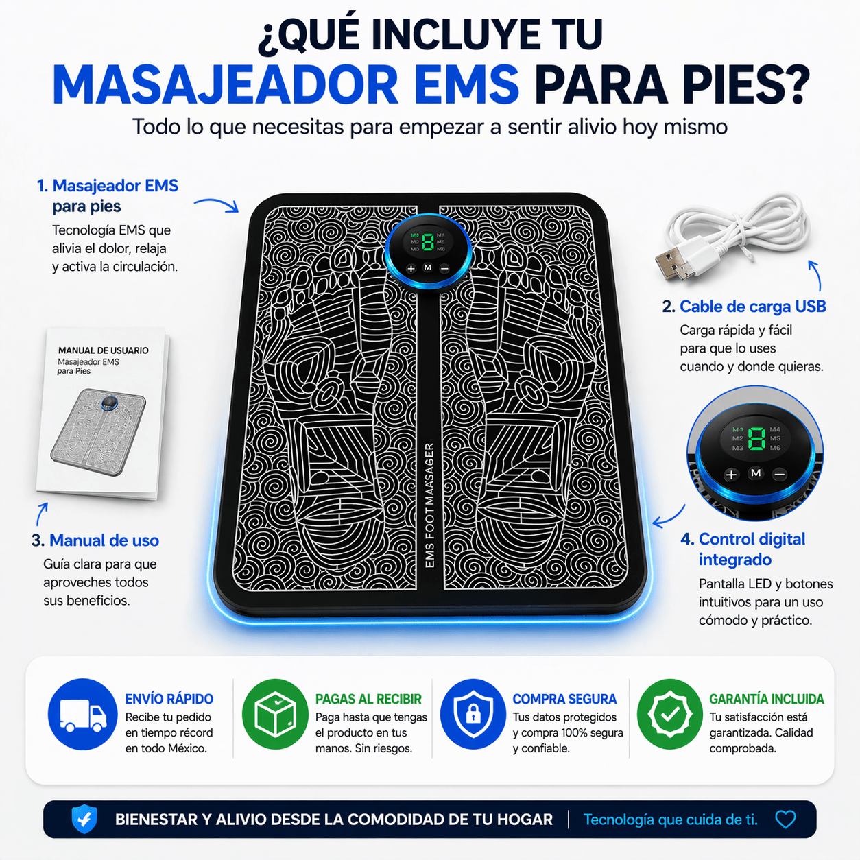 NeuroPulse™ Alfombrilla de Estimulación Muscular + Masajeador cervical GRATIS