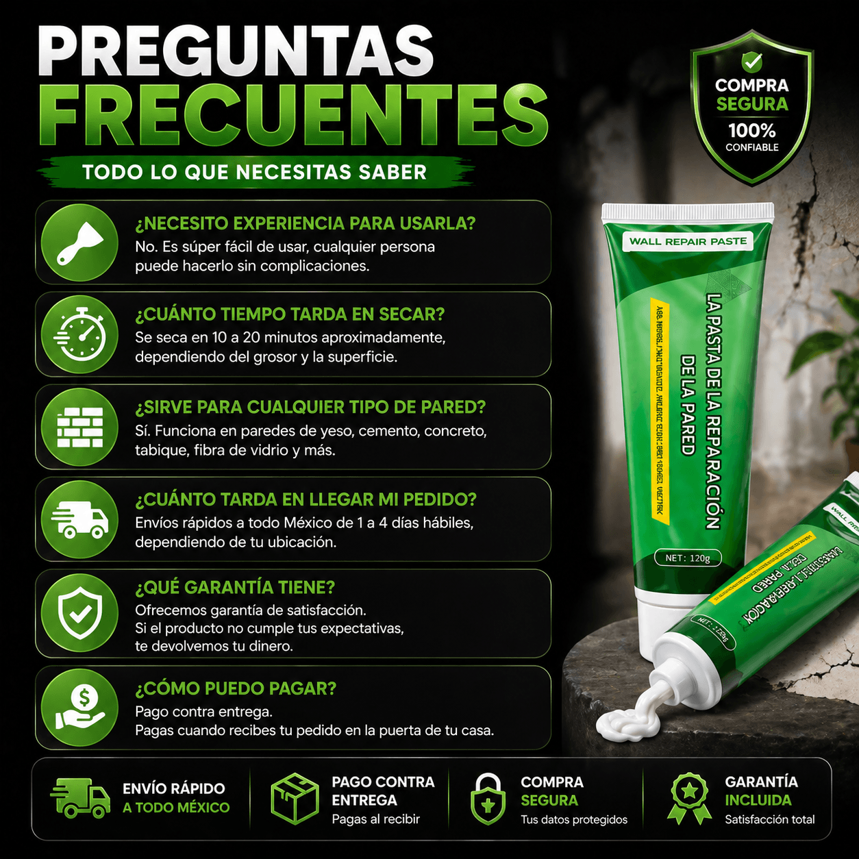 RenovaWall™ Crema para restaurar paredes 3x1