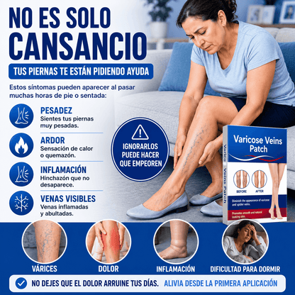 TRATAMIENTO HERBAL PARA VÁRICES (30 PARCHES)