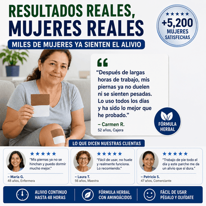 TRATAMIENTO HERBAL PARA VÁRICES (30 PARCHES)