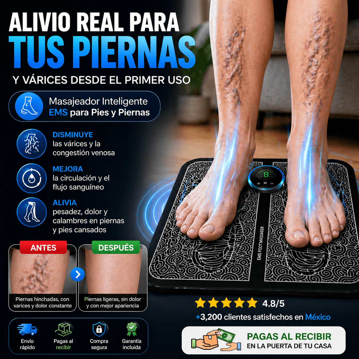 NeuroPulse™ Alfombrilla de Estimulación Muscular + Masajeador cervical GRATIS