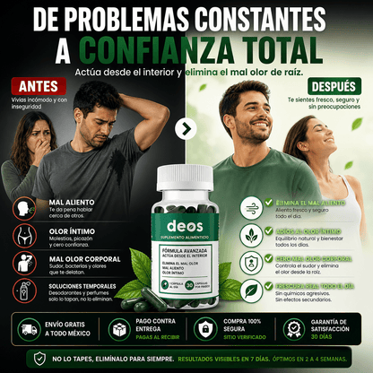 Deos Fresh™ – Cápsulas Desodorantes Internas