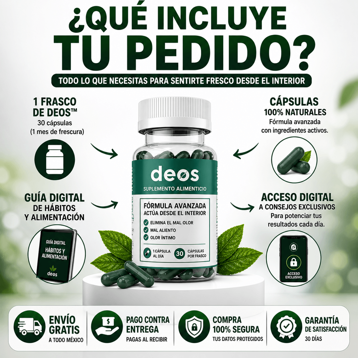 Deos Fresh™ – Cápsulas Desodorantes Internas