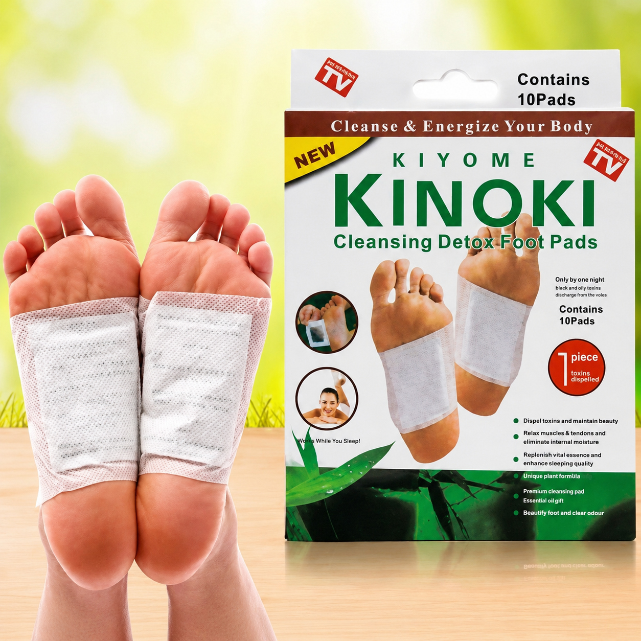 50 Parches KINOKI desintoxicantes