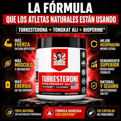 Suplemento Turkesterone 120 Capsulas