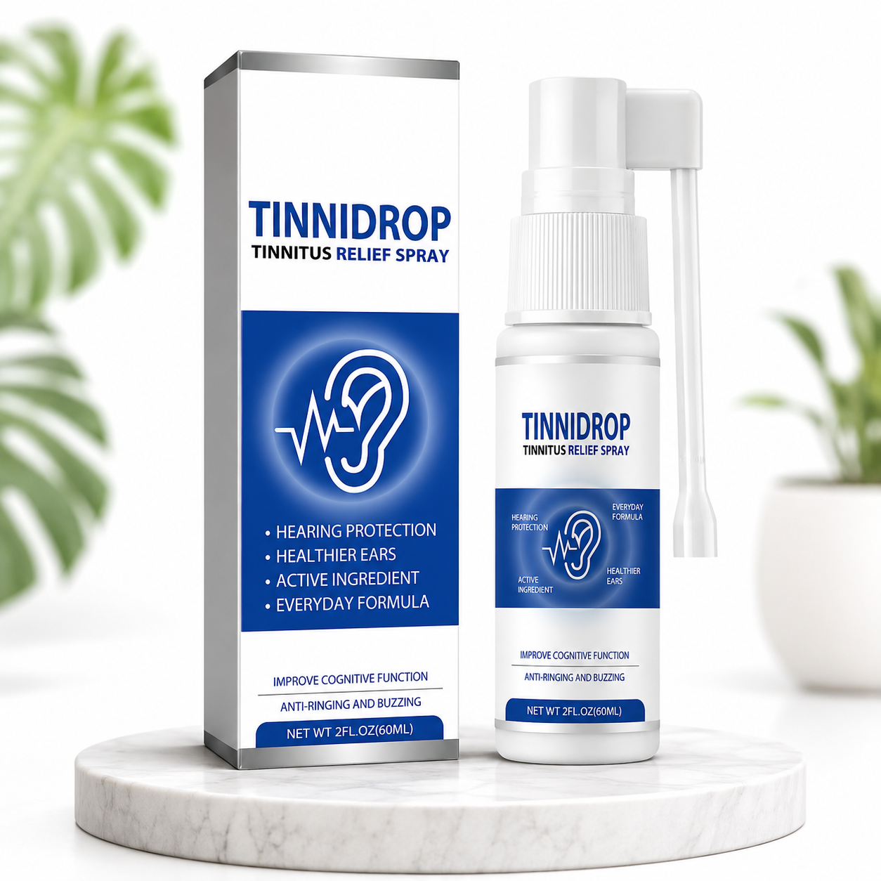 Spray Alivio de Tinnitus con Ingredientes Activos