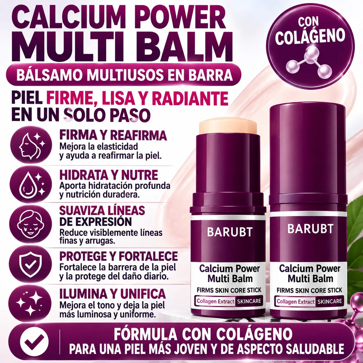 Barubt® Bálsamo Facial con Extracto de Colágeno