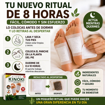 Oferta de 50 Parches KINOKI Desintoxicantes