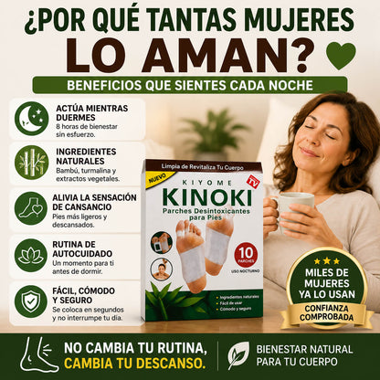 Oferta de 50 Parches KINOKI Desintoxicantes