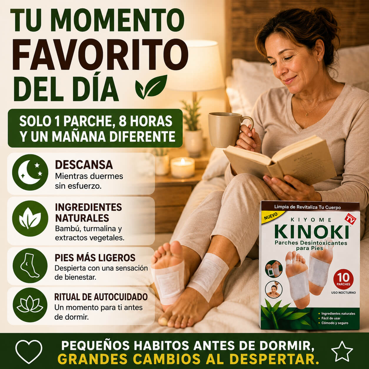Oferta de 50 Parches KINOKI Desintoxicantes
