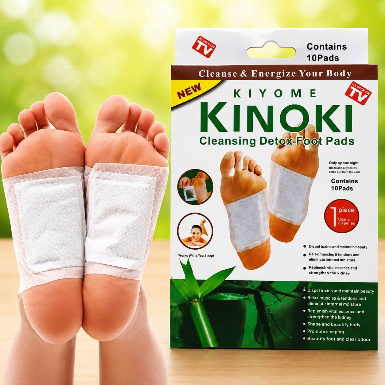 Oferta de 50 Parches KINOKI Desintoxicantes