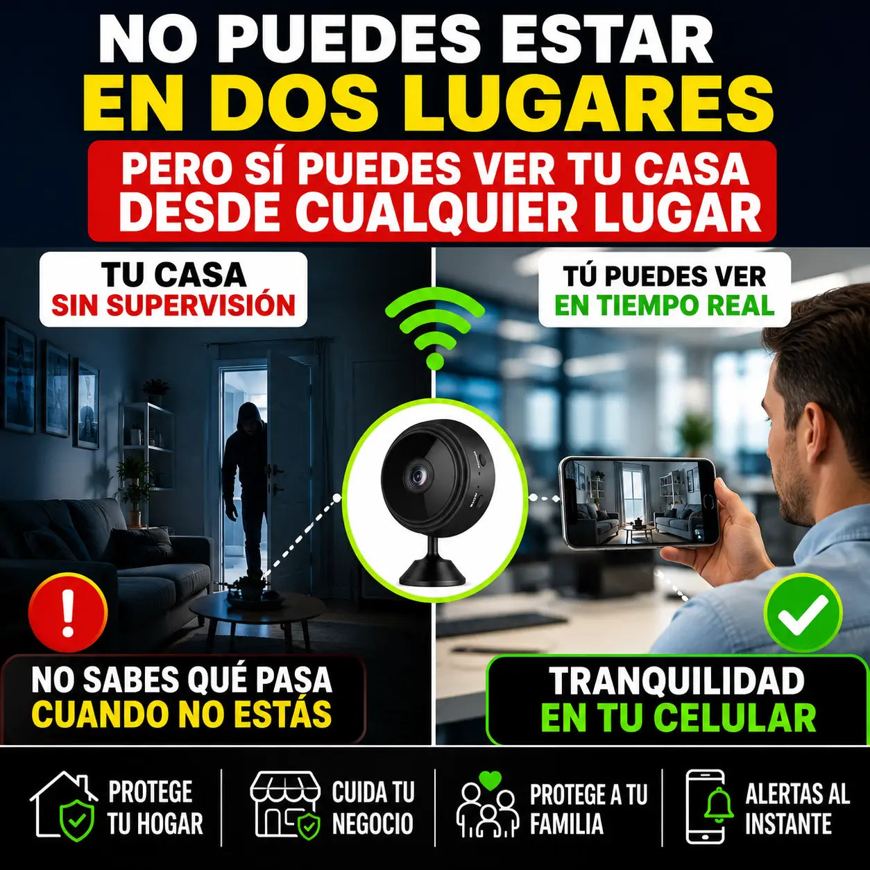 Mini Cámara Ip Wifi Espia 1080p