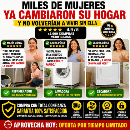 Base Móvil Multiusos para Electrodomésticos Pesados