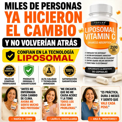 Toplux Nutrition® Liposomal Vitamin C 90 Cápsulas