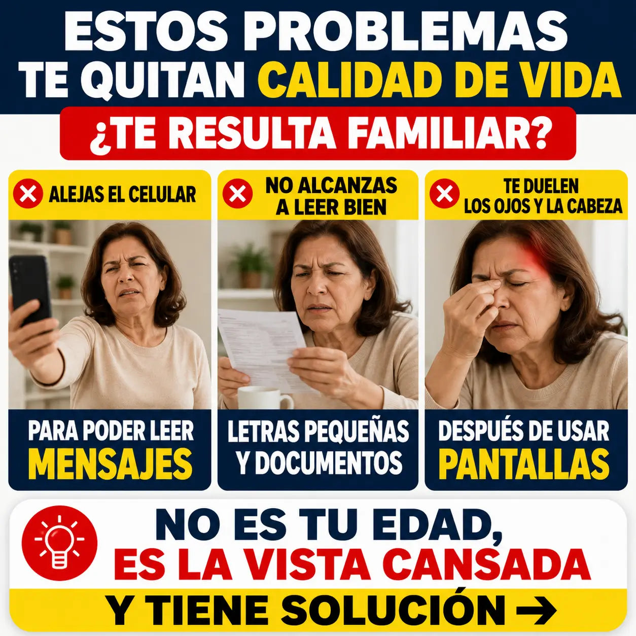Lentes de Lectura Bifocales TR90 Anti Luz Azul