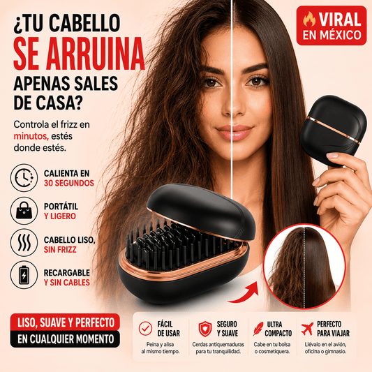 LisseGo™  Mini Cepillo Alisador Recargable