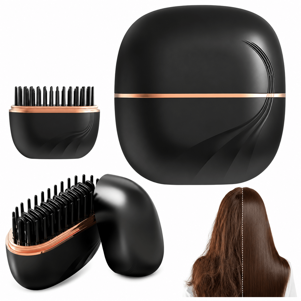 LisseGo™  Mini Cepillo Alisador Recargable