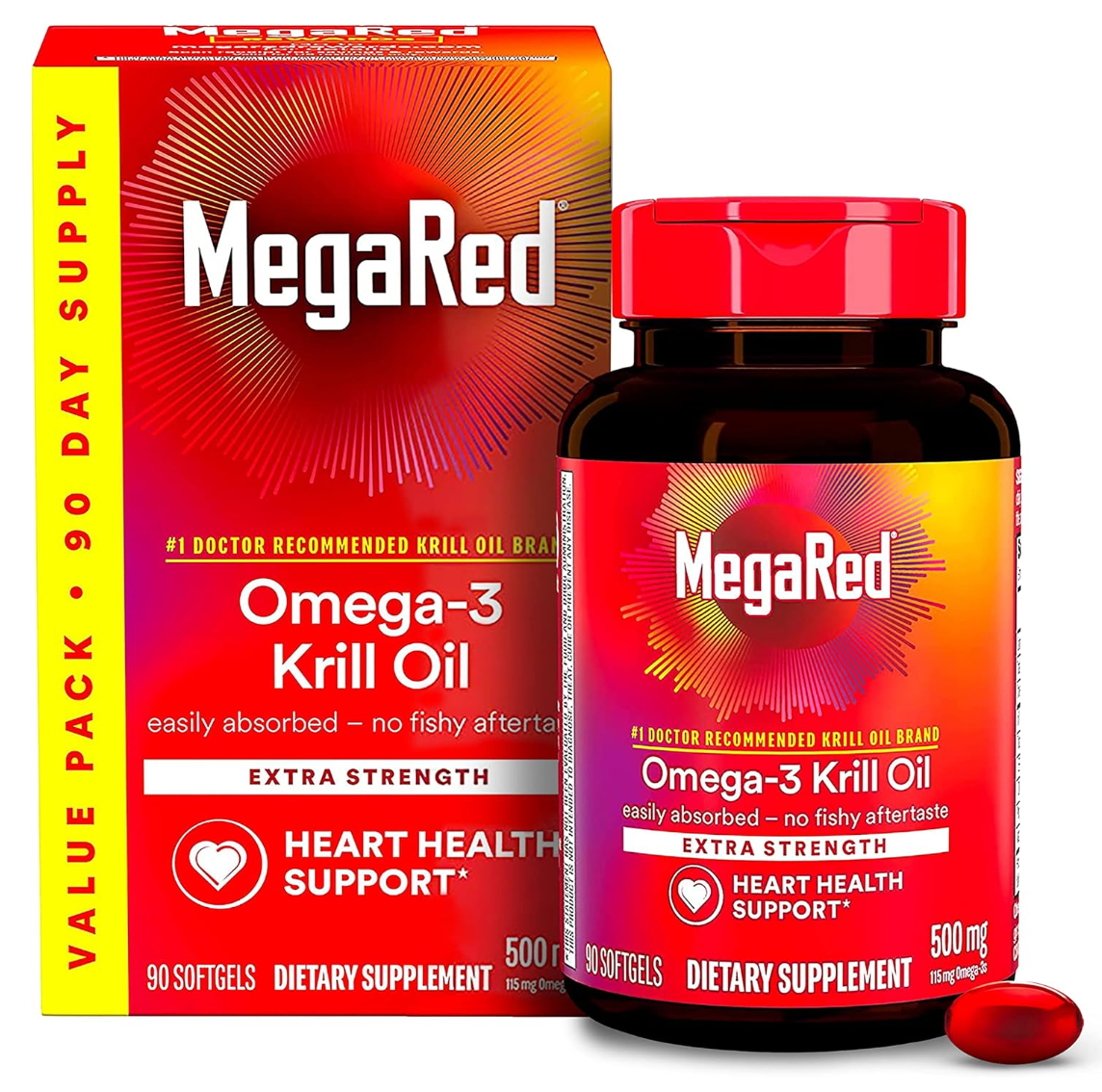MegaRed® Aceite de Krill Extra Fuerte 90 Cápsulas