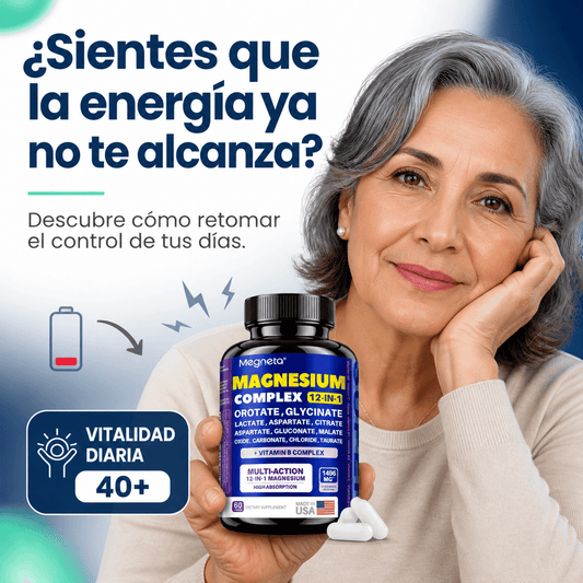 Suplemento de Magnesio Complejo 12-en-1 Alta Absorción