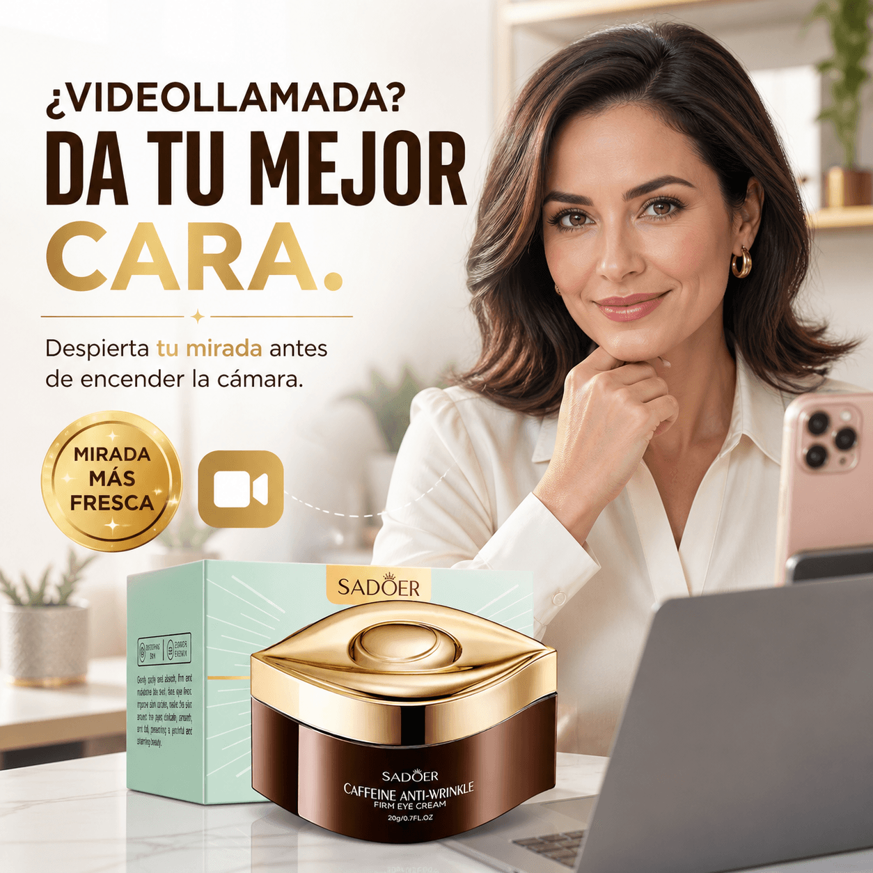 Sadoer® Crema Anti ojeras para 20g