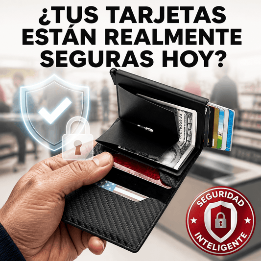 Cartera de Aluminio y Fibra de Carbono Antirrobo