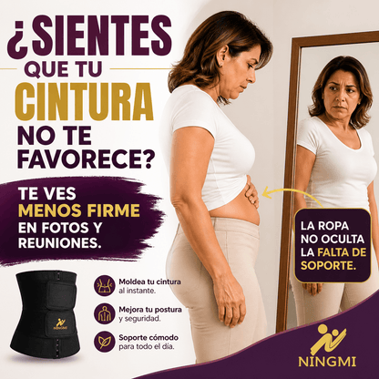 Ningmi® Faja Compresora de Cintura con Velcro
