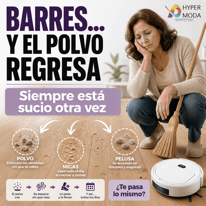 Aspiradora Robot Inteligente Control Remoto
